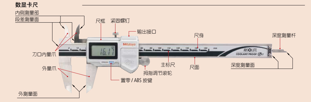 三丰数显卡尺